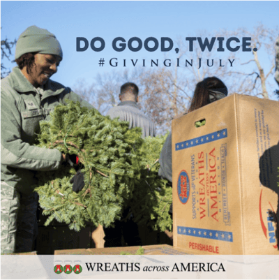 Giving In July - Wreaths Across America