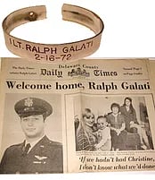 GALATI POW NEWSPAPER AND BRACELET